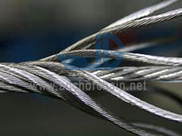 6x19 vysokopevnostní letecký kabel