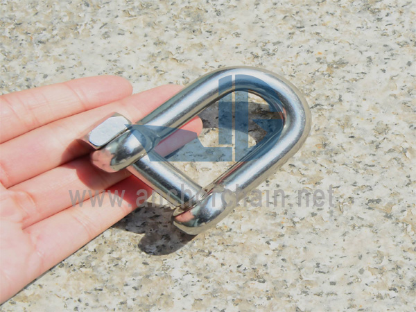 D-Shackle (s kolíkem se čtyřhrannou hlavou), SS304 NEBO SS316