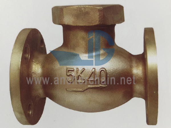 JIS F 7417 Bronzová 16K Lift Kontrolní ventily Spojovací typ kapoty